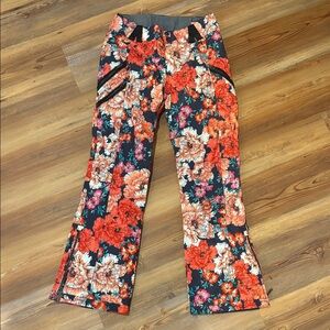 Obermeyer Resort Harlow Floral Patterned Ski Flared Pants